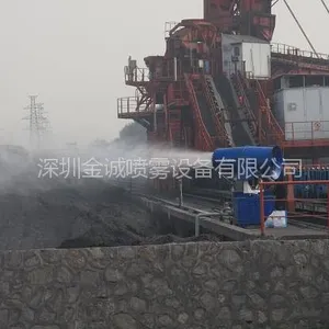 煤炭堆场喷雾除尘设备,金诚喷雾并进一步对空气加湿达到湿润空气?