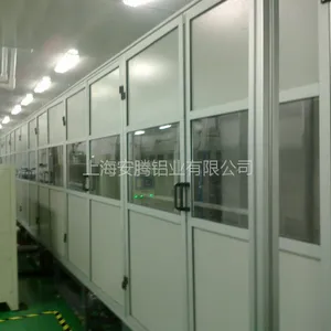 上海安腾铝业 AT-8-4040GB 机器人安全围栏,机械设备铝型材防护栏。