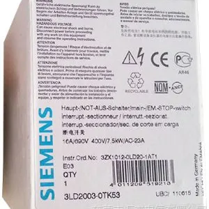 ��Ӧ3LD2003-0TK53 16A�����ؿ��ء� ������ת������