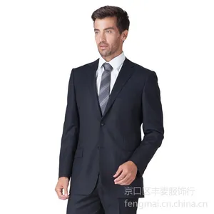 精品西装套装定制TRUMP MAN黑色2016春秋个性西服定做
