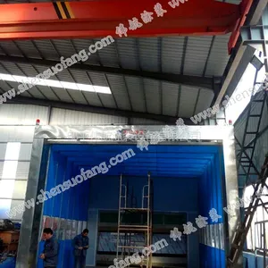 伟航wh-shs环保干式过滤伸缩房 伸缩式喷漆房 移动式打磨房 干式喷漆室