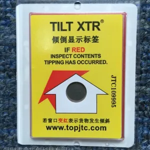 供应全国各地单角度显示标签TILT XTR防倾倒标签倾倒指示器TILT XTR物流监控显示贴不干胶