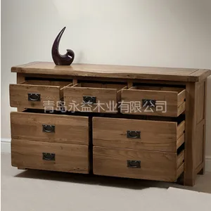 供应华谊家具 青岛实木家具 简欧507 7斗柜