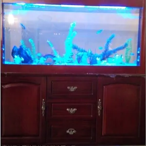 供应仿红木柜式免换水生态鱼缸