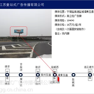 盐靖高速潘黄互通广告牌