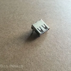 USB-A型接口母座 90度弯脚 A母USB插座 弯针