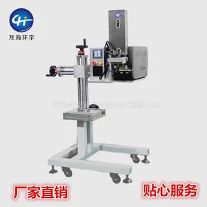 厂家直销全自动实时打印贴标机 在线打印贴标即打即贴标LH1801 深圳在线打印即时打印贴标机