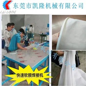 凯隆半自动滑台快速软膜灯箱布扣边条烫边机软膜焊接专用设备