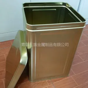 供应18升敞口马口铁方桶（食品桶）