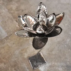供应方凯迪不锈钢荷花 荷叶 紫铜荷叶雕塑壁挂,水景荷叶雕塑摆件