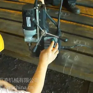 深圳前海湾 华强北等地铁钢板 磁力钻钻孔加工 钢结构磁座钻打孔