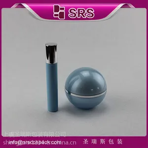 极力推荐新款J015亚克力球形瓶 15ml眼部精华滚珠瓶套装组合包装