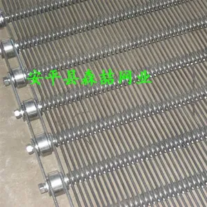 河北药厂输送线,304不锈钢***传送带,森喆金属网输送带,高温网带