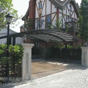 【上门安装】高端大气 简易牢固 武汉铝合金车棚 武汉耐力板停车棚