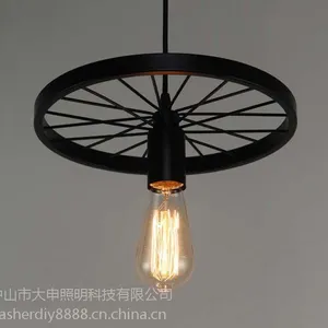 设计师Loft复古工业重金属餐厅吧台简约贾伯斯铁艺吊灯