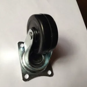 直销1.5寸万向脚轮/橡胶轮/小型脚轮/家具脚轮/工业脚轮*书架轮子/桌椅轮子等