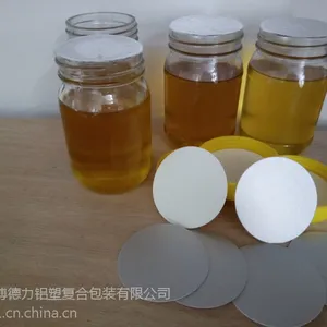 蜂蜜玻璃瓶封口膜 辣椒酱玻璃膜垫片 印刷热封膜 食品玻璃瓶铝箔垫片