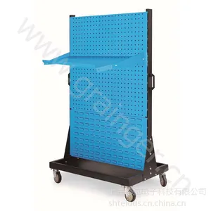 热销信高 Xingo移动型双面物料整理架960×610×1560mm(2方孔4百叶)