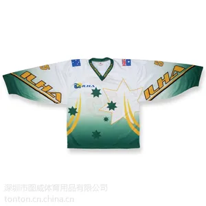 2015个性热升华冰球服定制专业冰球服工厂定制
