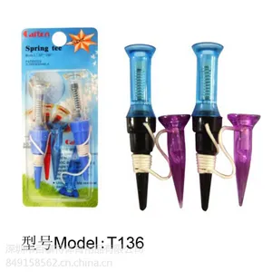 厂家直销高尔夫子母弹簧球钉T136 高品质高尔夫球tee 新款促销高尔夫球托