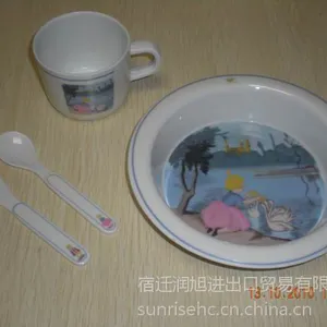 美耐皿儿童餐具套装