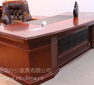 中式风格原木色大班台