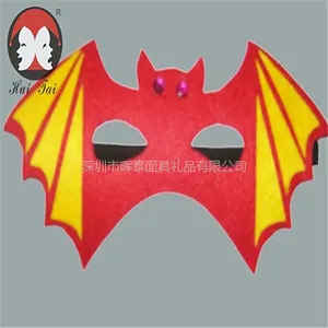 厂家直销新款红色布料半脸眼罩手绘玩具面具儿童面具