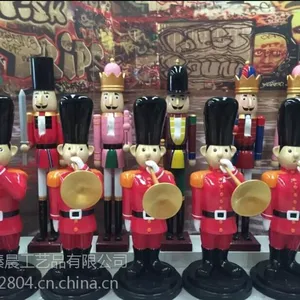 拱应新年礼仪兵新店开张等玻璃钢工艺品景观美陈雕塑摆件道具胡桃夹子