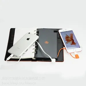 创意U盘活页记事本 商务U盘***笔记本文具带日记本定制7寸