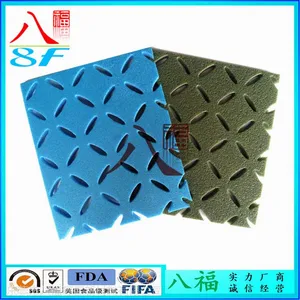 供应八福【8F】笼式足球场专用无填充颗粒人造草坪FQ-9106减震垫【8F】八福人造草吸震垫层