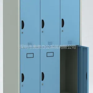 供应6门储物柜 两层学生衣柜 金属衣柜 出口储物柜