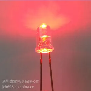 优质供应交通信号灯F5圆头灯珠 高亮晶元 红光(XF-R05ARCE-018)