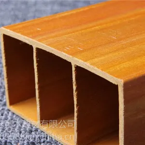 汉森广东瑟可木建材,150*25方通木塑木材,木粉 pvc
