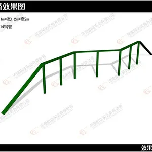 供应景区拓展器材之穿越弯桥拓展训练器材