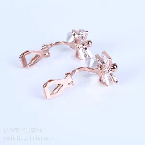 欧美时尚夸张个性耳环 天使黛儿耳夹耳饰 无耳洞防过敏耳扣耳夹