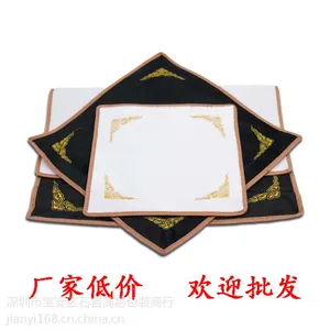 柜台首饰展示布 黑白色双面绒珠宝玉石翡翠看货布