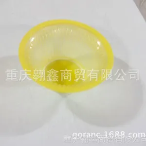 供应批发一次性塑料碗 黄色刨冰 沙冰 冰粥 碎冰塑料碗