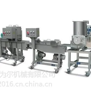 上粉机能自动完成产品的上粉过程,适用于各种预上粉、混合粉等