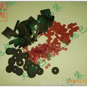 厂家供应 各种厚度红色绝缘快巴纸 成型绝缘纸垫片 可单面背胶粘
