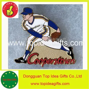 订做棒球徽章 东莞生产广告促销棒球比赛徽章 baseballpins
