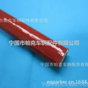 供应硅胶玻璃纤维耐高温隔热护套管,玻纤硅橡胶耐高温防火护套管