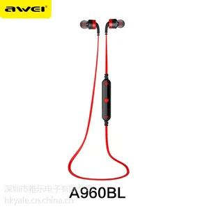Awei/用维 A960BL无线运动跑步蓝牙耳机4.0 双入耳头戴式立体声
