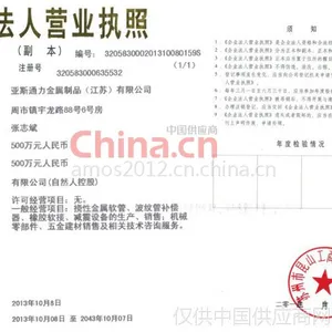 营业执照副本影印件