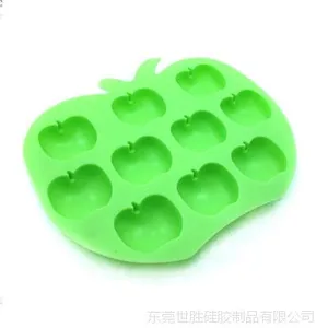热销苹果形状硅胶蛋糕模 硅胶烤盘 硅胶冰格 硅胶点心蛋糕模
