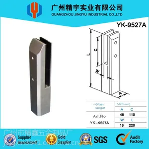精铸不锈钢玻璃夹 立体安装玻璃夹 圆形夹玻璃短立柱 YK-9529A