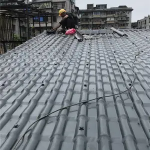 龙川树脂瓦、平改坡屋面用树脂瓦效果不错、树脂瓦厂家直销