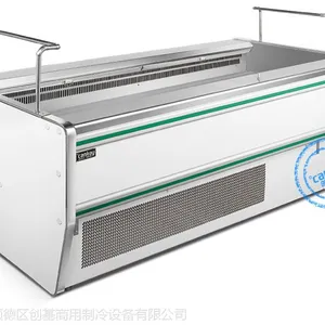 厂家定做自助火锅菜品保鲜柜 自助烤肉餐厅点菜冰柜