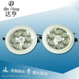 新款5w嵌入式声光控圆形LED天花灯 走廊过道贴片LED感应筒灯批发