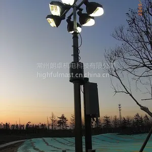 供应高尔夫球场照明桅杆 气动升降杆朗卓(highfulmast)14.5米通用型