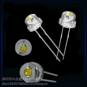 ֱ����F5��ñ���LED���� ��Ʒ��5MM��ñ���ʻ�LED���������